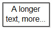 A rectangle with a long text inside that is cropped down to "A longer text, more..." to fit in the rectangle