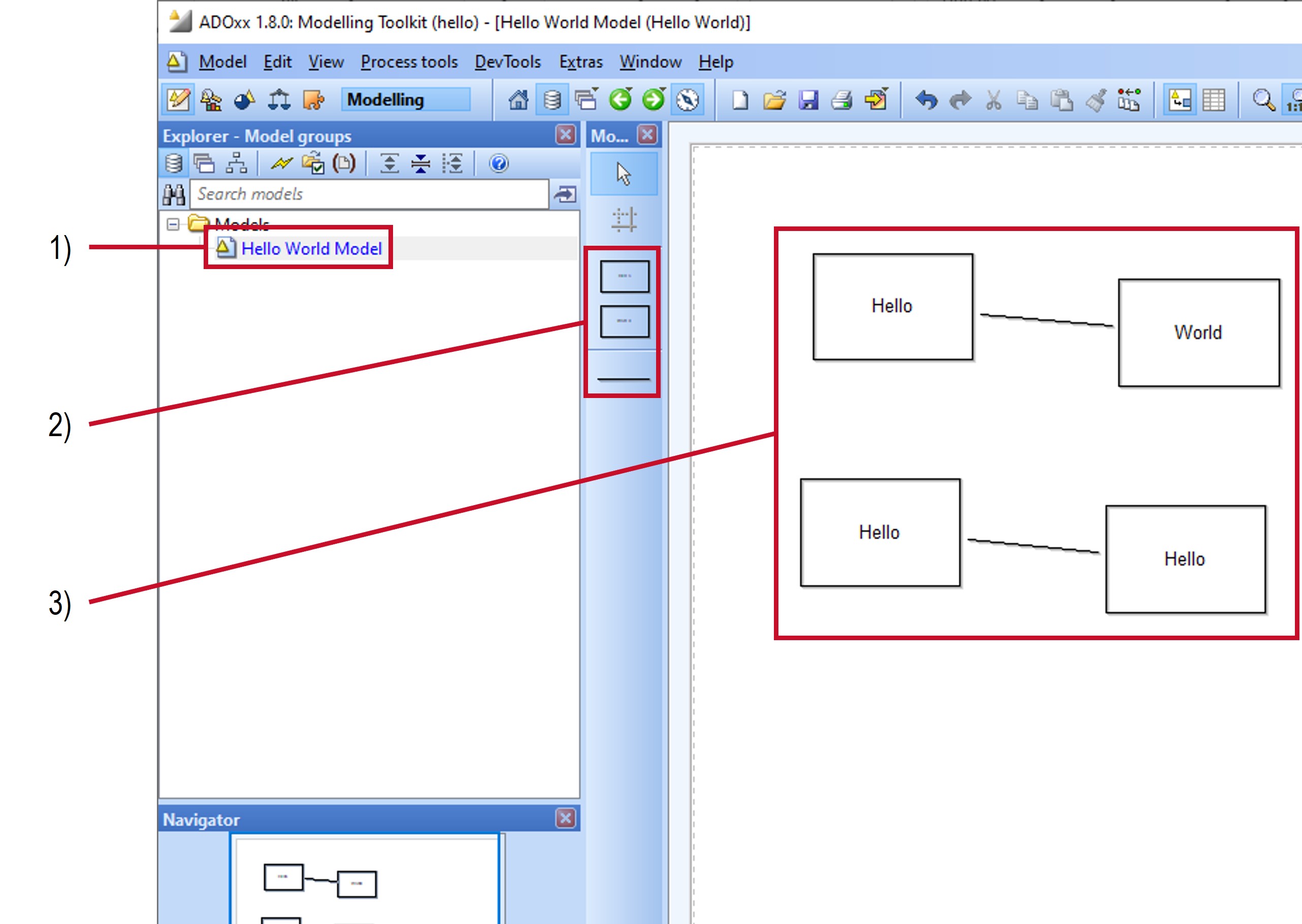 How to add objects to a model in the Modelling Toolkit