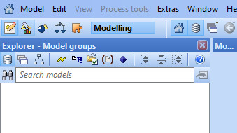 Modelling Toolkit Explorer window not showing any model groups